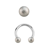 Circular Barbell Frosted (Surgical Steel)