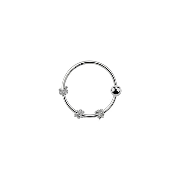 Balinese Nose Ring (Sterling Silver)