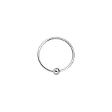 Ball Nose Ring (Sterling Silver)